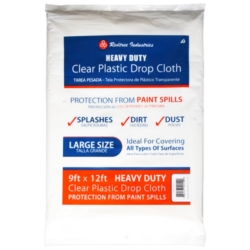 DROP CLOTH PLASTIC 9'x12'
