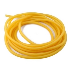 RUBBER TUBING OD AMBER 1/2"