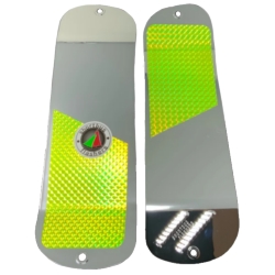 DODGER MIRROR CHARTREUSE 11"