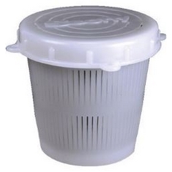 VENTED BAIT JAR WHITE 1L