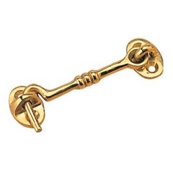 DECORATIVE DOOR HOOK BRASS 2"