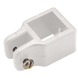 SQUARE TUBE JAW SLIDE WHITE 1"