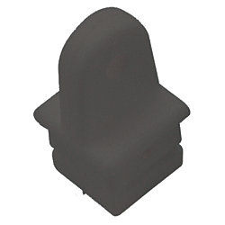 SQUARE TOP INSERT NYLON BLK 7/8"