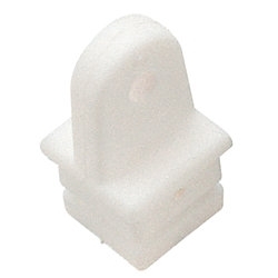 SQUARE TOP INSERT NYLON WHT 7/8"