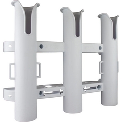 TRIPLE THREAT 3 ROD HOLDER WHITE