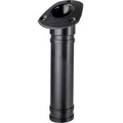 FLUSH MNT ROD HOLDER ABS BLACK