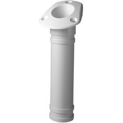 FLUSH MNT ROD HOLDER ABS WHITE