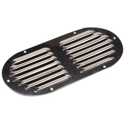 LOUVERED VENT SS OVAL 3"