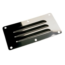 LOUVERED VENT SS RECT 4"