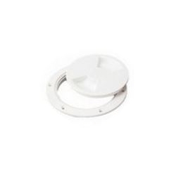 SCREW OUT DECK PLATE WH 5-1/2"