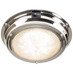 DOME LIGHT LED SS 4" W/ROCKER SW