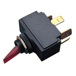 TOGGLE SWITCH ON-OFF-ON LIGHTED