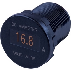 DC AMMETER 0A-100A OLED ROUND