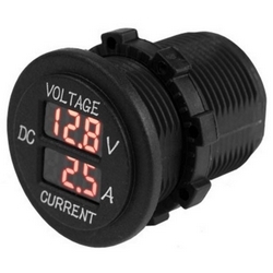 VOLTAGE METER 6-30V W/AMPS 0-10A