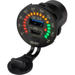 RAINBOW VOLTMETER W/POWER SOCKET