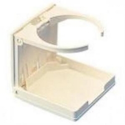 DRINK HOLDER FOLDING FIXED WHITE