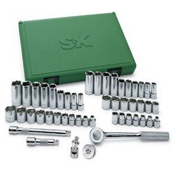 SOCKET SET 6PT 3/8"DR (49/PC)