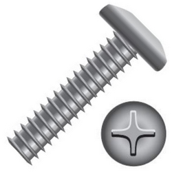 #10x1" SS PAN HEAD MACH SCREW