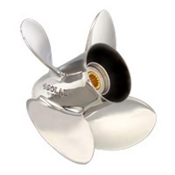 Solas 1553-141-19 HR Titan 4 Stainless Steel 4-Blade Propeller