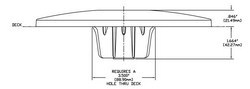 TAPER-LOCK BASE IN-DECK 9"