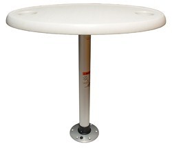 TABLE PACKAGE OVAL WHITE 18'x30'