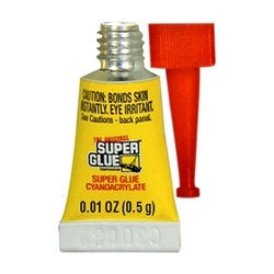 SUPER GLUE SINGLE USE TUBE (4PK)