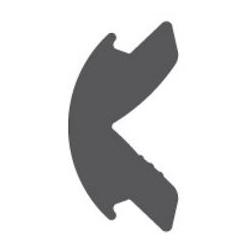 VINYL INSERT BK 3/4" 50'