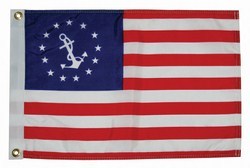 U.S. YACHT ENSIGN FLAG 12"x18"