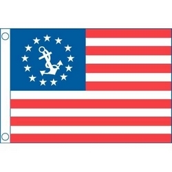 FLAG YACHT ENSIGN SEWN 12"x18"