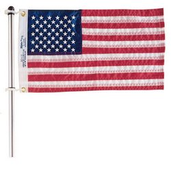 FLAG POLE W/CLIPS 24"