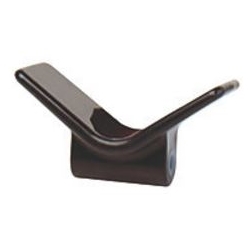 V BOW STOP BLACK 3" 1/2"SHAFT