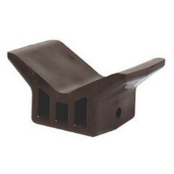 V BOW STOP BLACK 4" 1/2"SHAFT