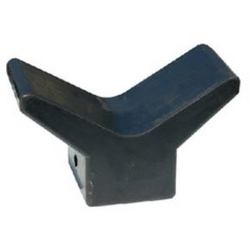 V BOW STOP BLACK 2" 3/8"SHAFT