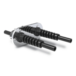 BULKHEAD FITTING DUAL HOSE SS