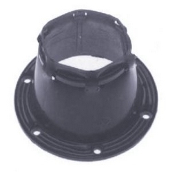 CABLE BOOT VINYL BLACK 2"