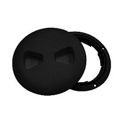 DECK PLATE SCREW-OUT BLACK 6"