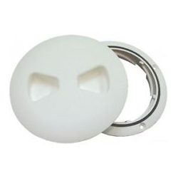 DECK PLATE SCREW-OUT WHITE 6"