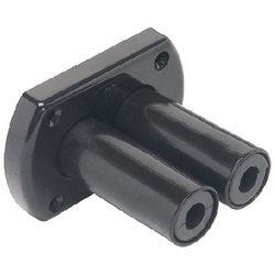 DUAL THRU HULL CONN FLANGE BK