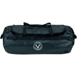 90L ZIP TOP DUFFEL BAG - BLACK