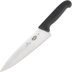CHEFS KNIFE FIBROX BLK HNDL 8"