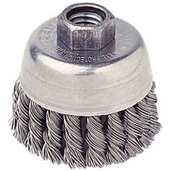 CUP BRUSH 2-3/4"DIA .020"WIRE SS