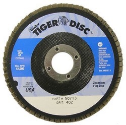 TIGER FLAT FLAP DISC ZIRC 40G