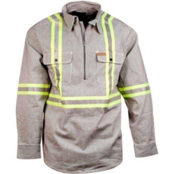 HICKORY 1/4-ZIP HI-VIZ LS SHIRTS
