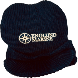 BASEBALL LOGO BILLED BEANIE BK
