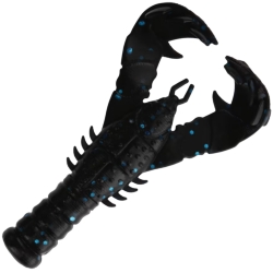 YAMA CRAW BLK/BLU FLAKE 4'' 6/PK