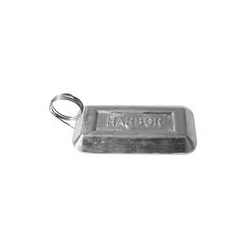 ANODE CAST PLATE W/WIRE 1/2x3x6