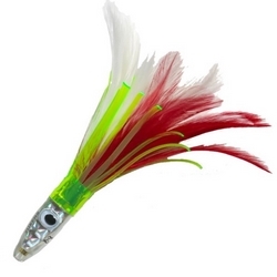 SINGLE ZUKER FEATHER RED/WHT/LM