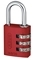 COMBINATION PADLOCK 145/30 RED