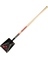 SQUARE POINT SHOVEL WOOD HNDL