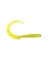 SWIRL TAIL WORM CHAR/SLVR GLT 4"